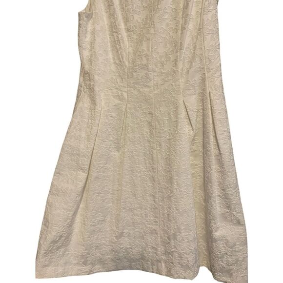 Just Taylor White Eyelet Fit n Flare Dress Size 10 - Picture 2 of 8